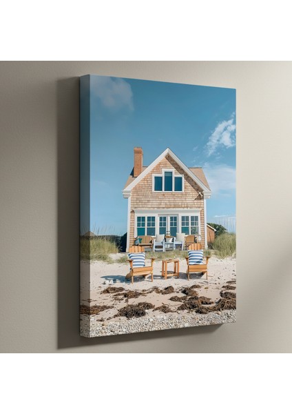 Sahil Evi Fotoğrafı Tablosu