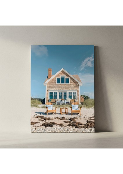 Sahil Evi Fotoğrafı Tablosu fiyatları