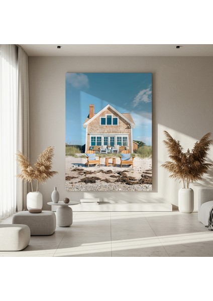 Sahil Evi Fotoğrafı Tablosu fırsatları