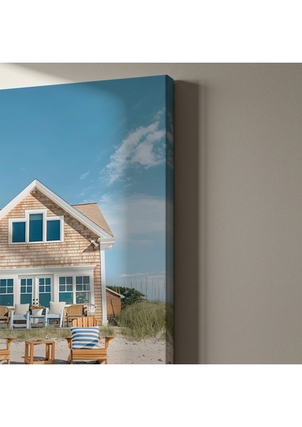Sahil Evi Fotoğrafı Tablosu indirimleri