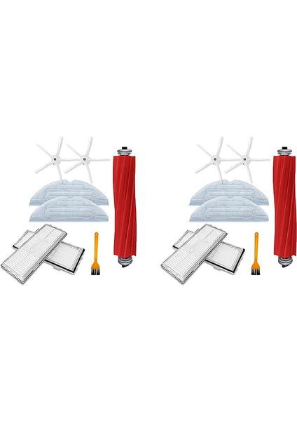 2 Set Aksesuarlar Roborock S7 T7S Için Yedek Parçalar Plus Ana Yan Fırça Hepa Filtre Mop Bezi Robot Elektrikli Süpürge Parçaları (Yurt Dışından)