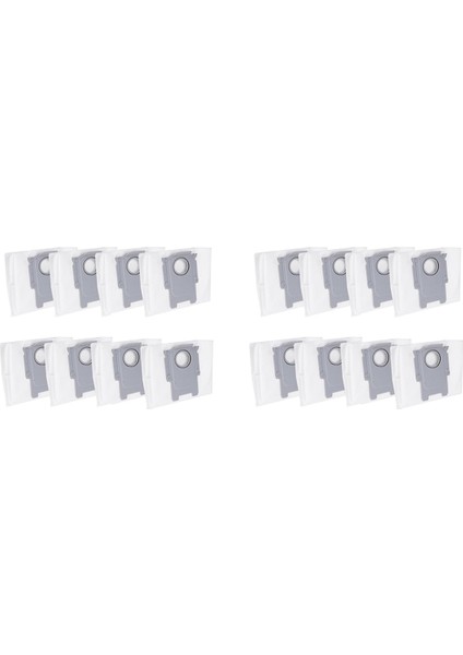 16PCS Toz Torbaları Roborock S8+ / S8 Pro Ultra / S7 Maxv Ultra / Q5 / Q5+ / Q7+ / Q7 Max+ Vakum Süpürge Çantası (Yurt Dışından)
