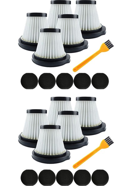 10X Hepa Filtreleri Deerma DX115 DX115S DX115C Taşınabilir Vakum Süpürge Yedek Parçaları (Yurt Dışından)