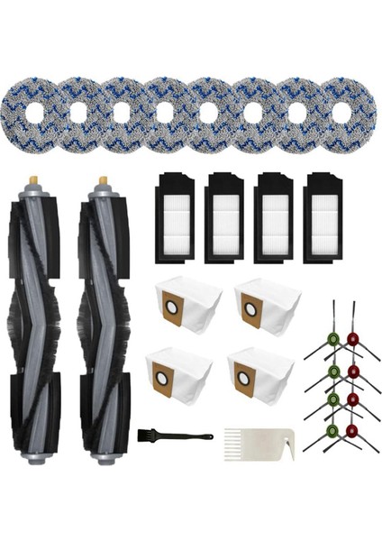 28 Pcs Yedek Parça Kiti Ecovacs Deebot X1 Omnı Turbo T10 T20 Omnı T20/T20 MAX/T20 Pro Vakum Süpürge (Yurt Dışından)