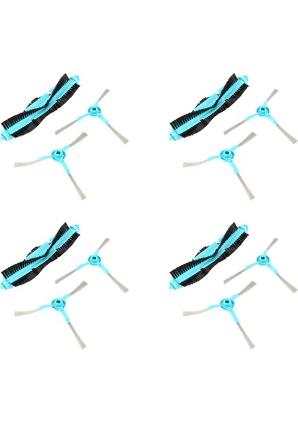 4set Robot Silindir Cecotec Conga 4090 5090 Robotik Vakum Süpürge Yedek Parçalar Fırçalar (Yurt Dışından)