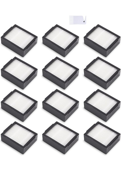 12 Irobot Oraya Için Hepa Yedek Filtreleri E5 E5154 E6 I7 I7+ I7156 I1 I3 I4 I8 (Combo J7+ Için Değil), Filtre Hepa (Yurt Dışından)