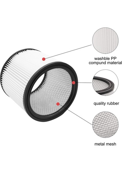 2x Yedek Hepa Filtresi Vakfı 90304 90350 5 Galon ve Büyük Islak ve Kuru Elektrikli Süpürge Aksesuarları (Yurt Dışından) fiyatları