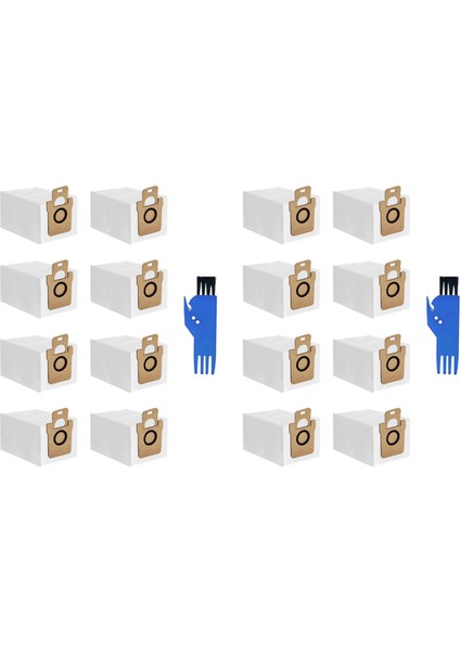 16PCS Dream L10S ULTRA/L10 Ultra Için Toz Torbaları, Xiaomi X10+ Robot Vakum Süpürge, 2.5l Büyük Kapasiteli Torbalar (Yurt Dışından)