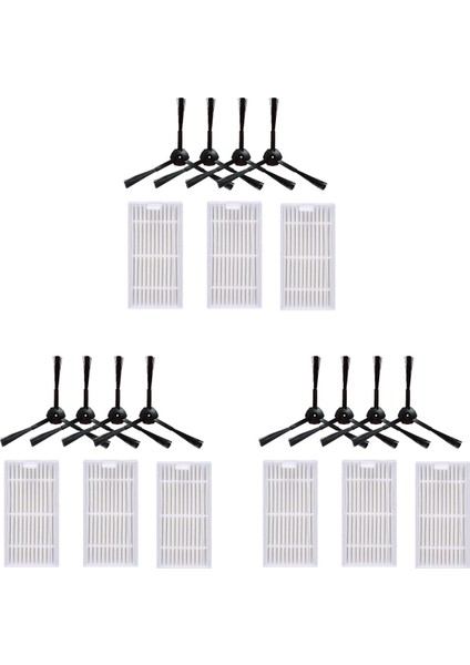 3x Sünger Hepa Filtre Yan Fırça Fırça Robot Chuwı Ilıfe V55 V50 V5 V5 V3 V3S V50 Pro X5 Aksesuarları (Yurt Dışından)