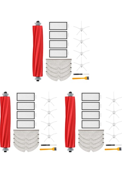 2x Xiaomi Için Yedek Aksesuarlar Roborock Q7 Max/ Q7 Max+ Vakum Süpürge Ana Yan Fırça Hepa Filtre Mops (Yurt Dışından)