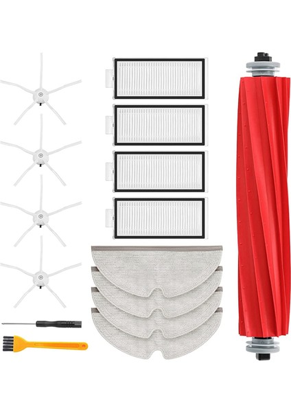 2x Xiaomi Için Yedek Aksesuarlar Roborock Q7 Max/ Q7 Max+ Vakum Süpürge Ana Yan Fırça Hepa Filtre Mops (Yurt Dışından) fiyatları