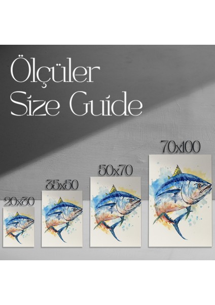 Akrilik Boya Balık Resmi Tablosu modelleri