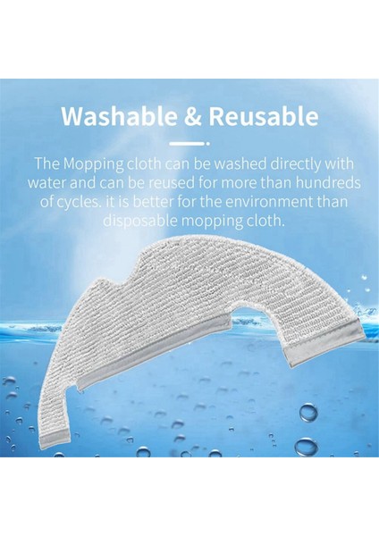 12PCS Xiaomi Dreame Bot D10 Için Aksesuar Kiti Plus RLS3D L10PLUS/Z10PRO Vakum Ana Yan Fırça Filtre Toz Torbası Mop Rag (Yurt Dışından)