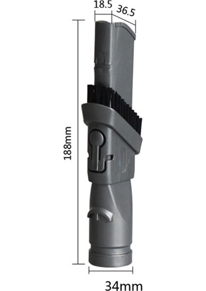 2x Düz Nozul Fırçası Dyson V6 DC30 DC34 DC52 DC72 Vakum Süpürge Yedek Parçalar Aksesuarları 2 Arada 1 Fırça (Yurt Dışından) fırsatları