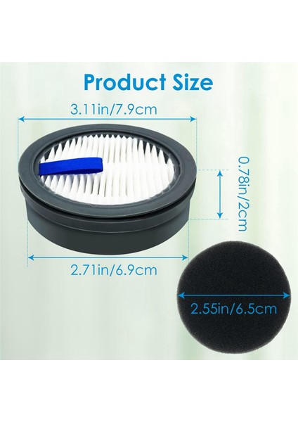 8pcs Afoddon A200PRO/A200 Için Hepa Filtresi, Orfeld B08/C10A/C10G, Nequare S12 S25 S26 Serisi Kablosuz Vakum (Yurt Dışından) indirimleri