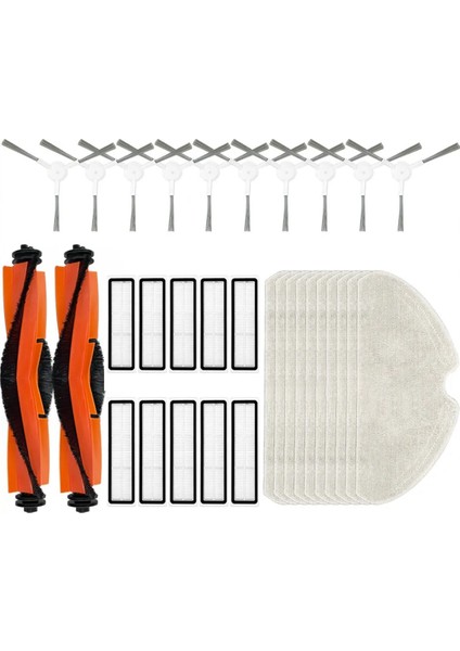 Dream F9 Pro Side Fırça Için Hepa Filtre Mop Bezleri Rag Robot Vakum Temizleyici Aksesuar Yedek Yedek Parça (Yurt Dışından)
