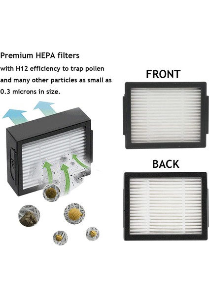 24 Paket Yedek Filtre Yan Fırçası Irobot Oda Başka I7 I7+ I7 Plus E5 E6 Vakum Süpürge Se (Yurt Dışından) indirimleri