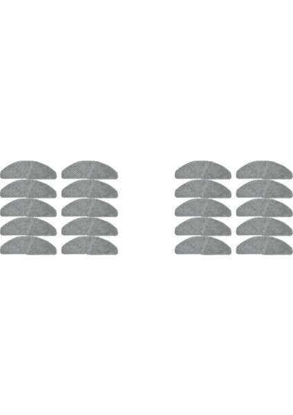 20X Temizlenebilir Mikrofiber Paspaslar Midea S8+ M7 Pro Robotik Elektrikli Süpürge Için Yedek Parçalar (Yurt Dışından)