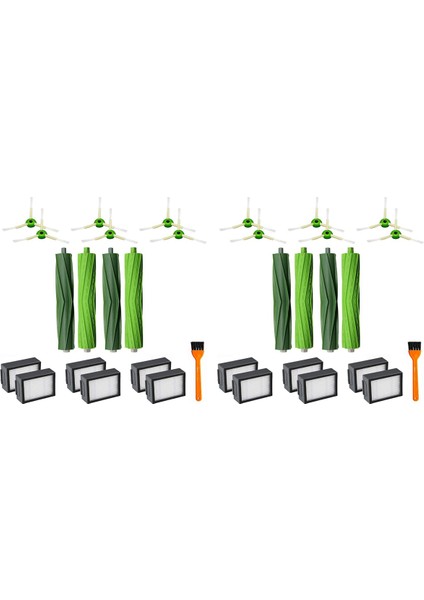2x Yedek Parçalar Ana Fırça Yan Fırçalar Irobot Odası Için Hepa Filtreleri I7 I7+ E5 E6 Robot Vakum Süpürge (Yurt Dışından)