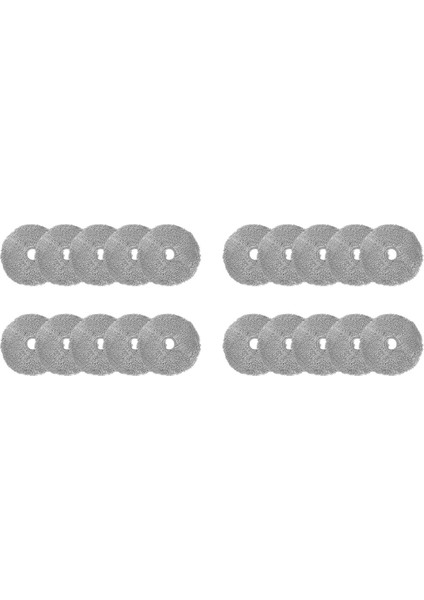 20PCS Lydsto Için Paspas Bezi W2 Robot Vakumları Yedek Parça Yuvarlak Paspas Yedek Aksesuarları (Yurt Dışından)