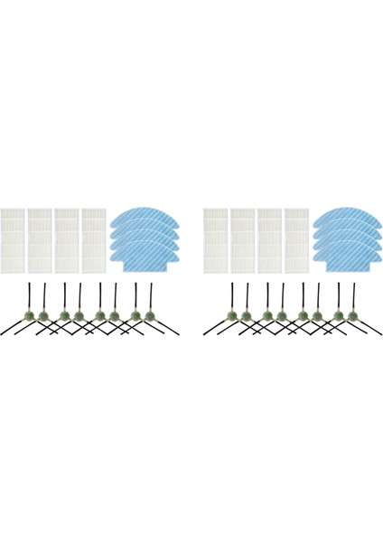 2 Set Yan Fırça Hepa Filtre Bezi Bez Paspas Lefant M210 M210S M210B M213 Robot Elektrikli Süpürge Yedek Parçaları (Yurt Dışından)