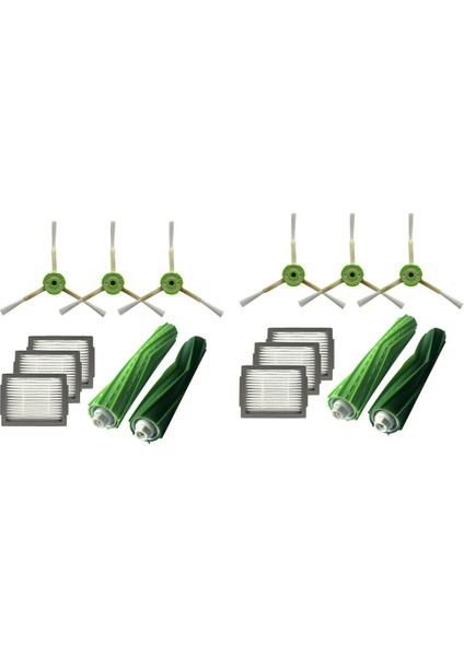 2 Set Hepa Filtresi +Yan Fırça +Irobot Oraya Için Fırça Rulosu I7 E5 E6 I Serisi (Yurt Dışından)