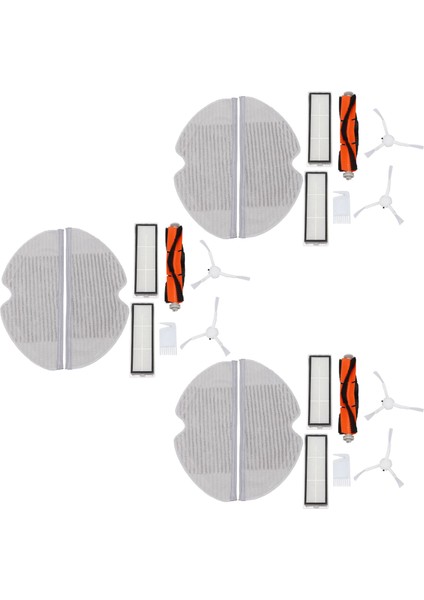 24PCS Xiaomi Mijia Için Yedek Parça Kiti 1c Robot Aksesuarları Yan Silindir Hepa Filtresi Ana Fırça Mop (Yurt Dışından)