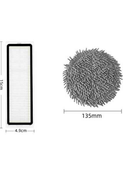 2set Xiaomi Mijia Için Değiştirme Robot Robot Vakum Mop Pro STYTJ06ZHM Yedek Parça Aksesuarları Hepa Filtre (Yurt Dışından) fırsatları
