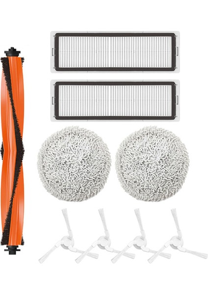 18X Mop Xiaomi Için Ana Yan Fırça Filtresi STYTJ06ZHM Mijia Prof Pro Robot Robot Vakum Süpürge Parçaları Için Aksesuarlar (Yurt Dışından)