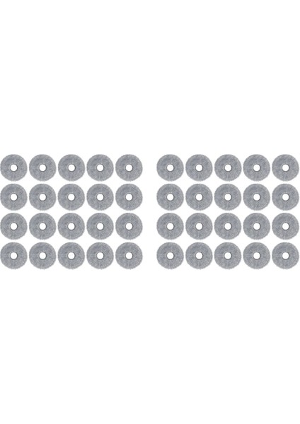 40PCS Dreame Bot L10 Prime / L10S Pro Robot Vakum Süpürge Paspas Bezi Rag Yedek Yedek Parçalar (Yurt Dışından)