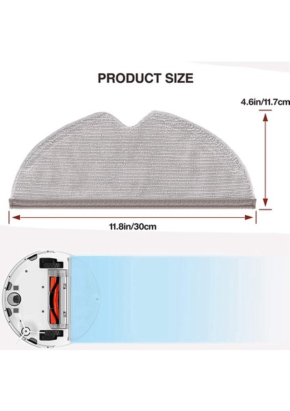 10 Pcs Mops Aksesuarları Xiaomi Roborock S5 Max S50 S55 Roborock S6 S6 Maxv Vakum Süpürge Mops (Yurt Dışından) modelleri