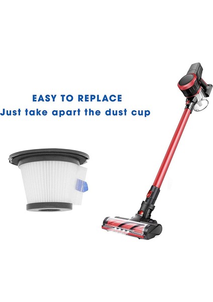 6 Paket Değiştirme Hepa Filtresi Moosoo K17 Kablosuz Vakum Için Uyumlu (Yurt Dışından) indirimleri