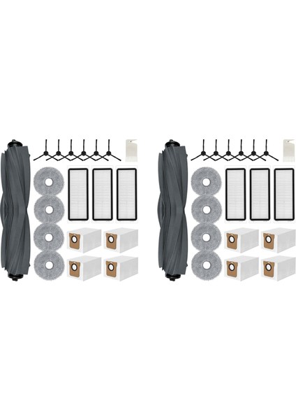 2set Aksesuar Kiti Dream L20 Ultra Yedek Parçalar Ana Yan Fırça Hepa Filtreler Mop Bez Toz Torbaları (Yurt Dışından)