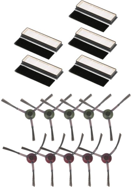 2 Ecovacs Için Set Deebot Ozmo 950 Robot Vakum Temizleyici Aksesuarlar: 1 Set Yan Fırça ve 1 Set Hepa Filtresi (Yurt Dışından)