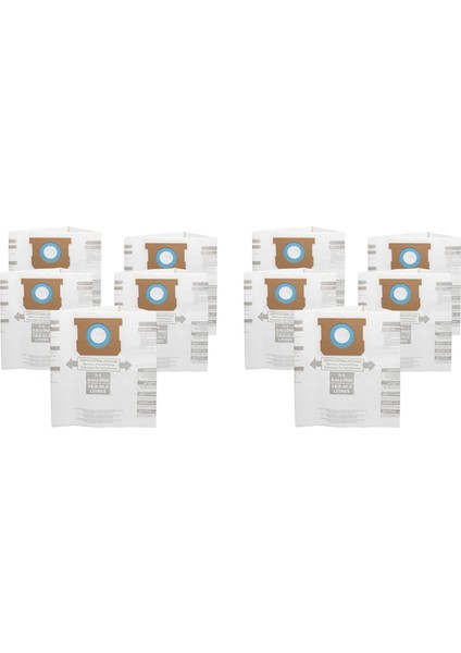 10PC Yedek Islak/kuru Vakum Torbaları Mağaza-Vac Rıdgıd Için Toz Çantaları 5-8 Galon Vakum Süpürücü 9066100 90661 906-61 (Yurt Dışından)