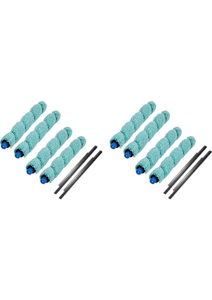 12PCS Zemin Yıkama Robotik Temizleyici Ana Fırça ve Sıyırıcı Değişimi Ilife W400 Zemin Yıkama Robot Parçaları (Yurt Dışından)