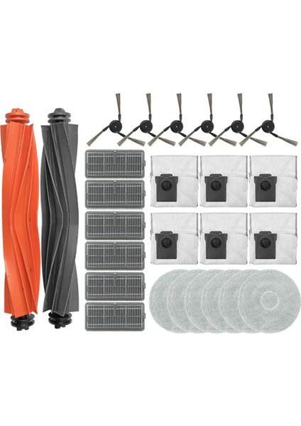 26PCS Dreame X40 Pro Ultra Robot Vakum Temizleyici Aksesuarları Toz Torbası Parçaları Kilek Filtre Fırçası Yedek Parçalar (Yurt Dışından)