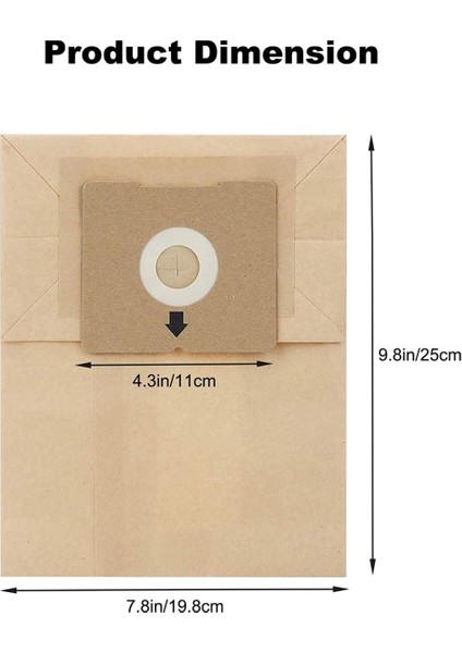 22 Bissell Zing 4122, 4122D, 2154W, 2154A Kutu Vakumu Için Paket Vakum Torbası, Bölüm 2138425, 213-8425 Için Değiştirme (Yurt Dışından) fiyatları