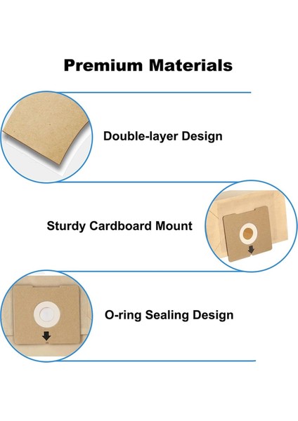 22 Bissell Zing 4122, 4122D, 2154W, 2154A Kutu Vakumu Için Paket Vakum Torbası, Bölüm 2138425, 213-8425 Için Değiştirme (Yurt Dışından) indirimleri