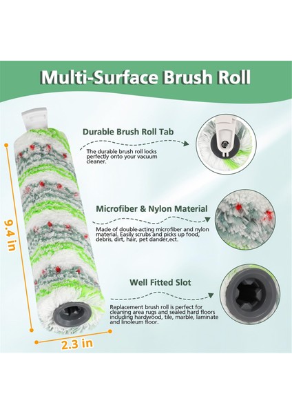 3 Paket Çok Yüzeyli Pet Fırçası Ruloları 2788 ve Vakum Filtreleri 1866 Bissell Crosswave Için Uyumlu Max 2554 2554A 2590 (Yurt Dışından) fiyatları