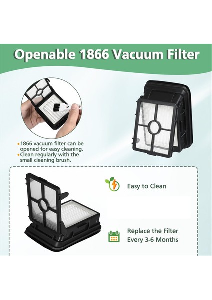 3 Paket Çok Yüzeyli Pet Fırçası Ruloları 2788 ve Vakum Filtreleri 1866 Bissell Crosswave Için Uyumlu Max 2554 2554A 2590 (Yurt Dışından) fırsatları