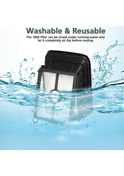 3 Paket Çok Yüzeyli Pet Fırçası Ruloları 2788 ve Vakum Filtreleri 1866 Bissell Crosswave Için Uyumlu Max 2554 2554A 2590 (Yurt Dışından) indirimleri