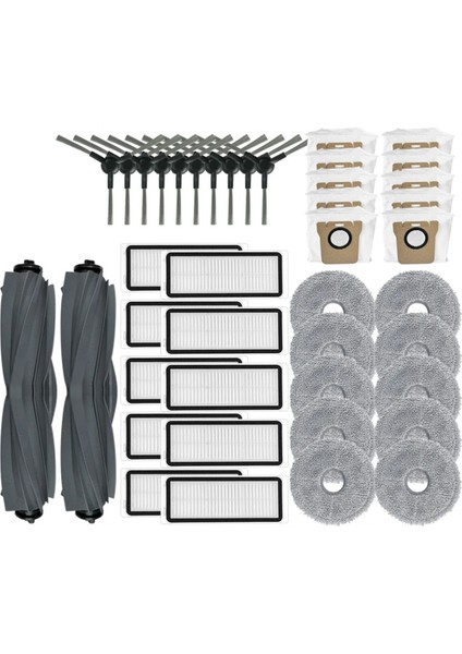 Dreame Bot L30 Ultra Ana Yan Fırça Mop Bez Toz Torbası Hepa Filtre Yedek Parça Aksesuarları (Yurt Dışından)