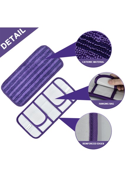 4pcs Swiffer Paspas Için Yeniden Kullanılabilir Paspas Pedleri 12 Inç Yedek Paspas Pedleri Ahşap ve Çok Yüzeyli Zemin Temizliği (Yurt Dışından) indirimleri