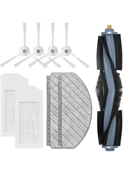 Ecovacs Için 2set Deebot T10 Plus Robot Vakum Temizleyici Yedek Yedek Parçalar Ana Fırça Yan Fırça Hepa Filtre Mop Rag (Yurt Dışından) fiyatları