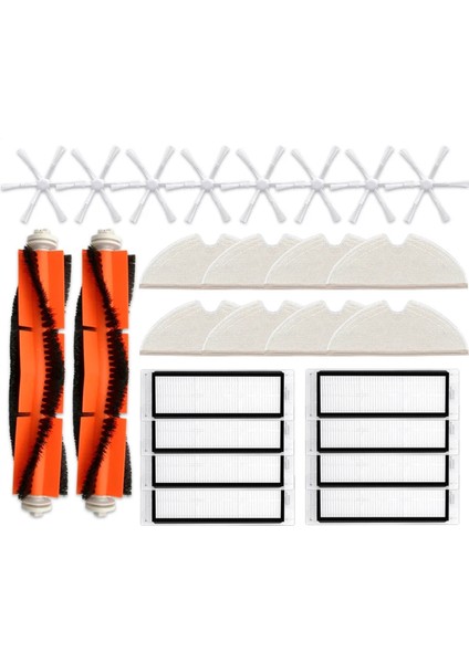 Xiaowa E352 Için Robot Temizleyici Yedek Parçalar Ana Fırça Yan Fırça Hepa Filtre Mop Bezi Yedek Parçalar Aksesuarlar (Yurt Dışından)