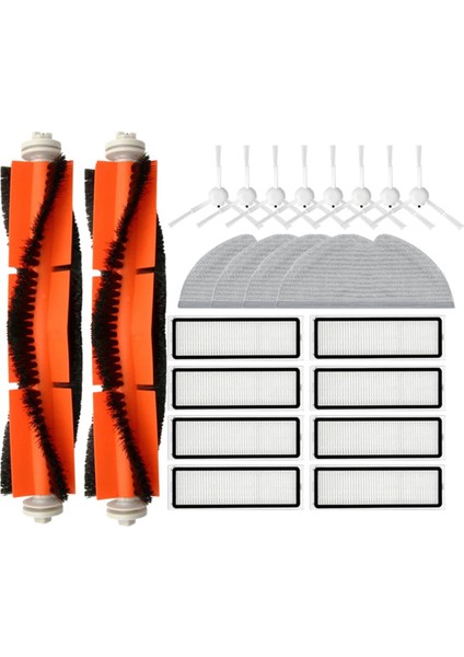 Dream D9 L10 Pro Trower Robot Lds Vakum Bulucu Yedek Parça Aksesuarları Ana Yan Fırça Filtre Mops (Yurt Dışından)