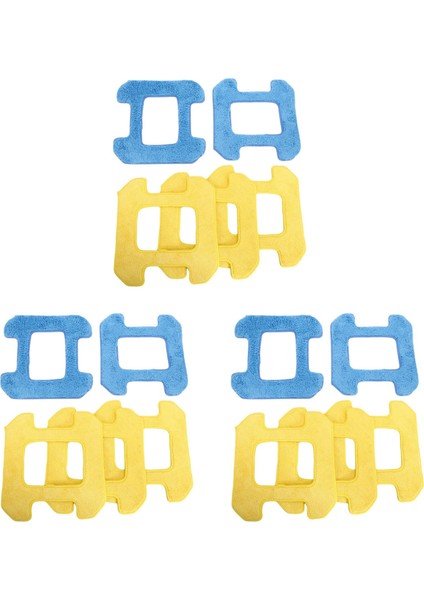 9 Adet Islak Temizlik + 6pc Kuru Sürtünme Paspas Pedleri Hobot 268 Pencere Temizleme Robotu (Yurt Dışından)