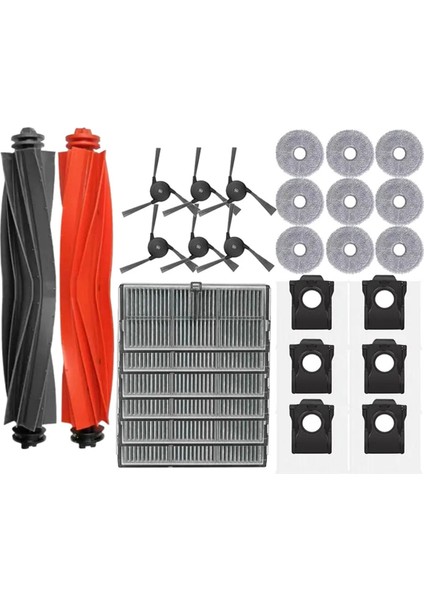 Dreame X40 Pro Ultra Robot Vakum Süpürücü Ana Yan Fırça Filtre Paspası Toz Torbaları Yedek Yedek Parçalar Için Aksesuarlar (Yurt Dışından)