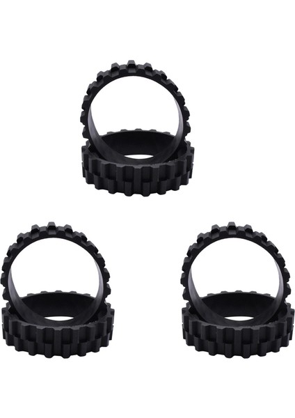 6pcs Xiaomi Mijia 1c/2c/3c S5 Serisi/t6/t7 Robot Vakum Süpürge Tekerlekleri Slip Anti-Slip Yedek Parçaları (Yurt Dışından)